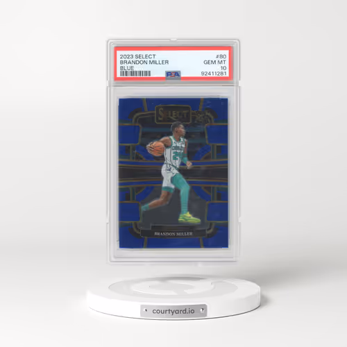 2023 Panini Select #80 Brandon Miller - Blue (PSA 10 GEM MINT)