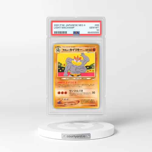 2001 Japanese Neo 4 #68 Light Machamp (PSA 10 GEM MINT)