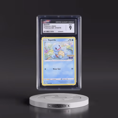 2022 Pokémon GO #015/078 Squirtle (CGC 9 MINT)