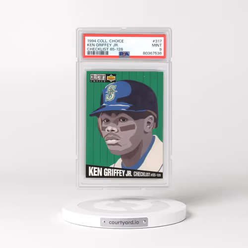 1994 Collector's Choice #317 Ken Griffey Jr - Checklist 65-128 (PSA 9 MINT)