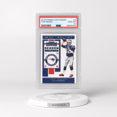 2019 Panini Contenders #9 Tom Brady (PSA 10 GEM MINT)
