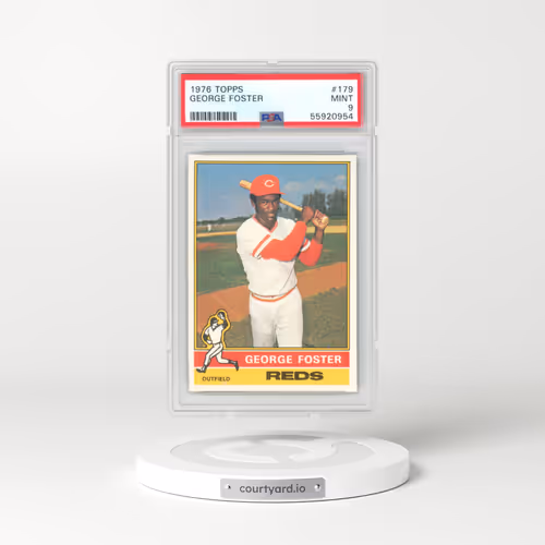 1976 Topps #179 George Foster (PSA 9 MINT)