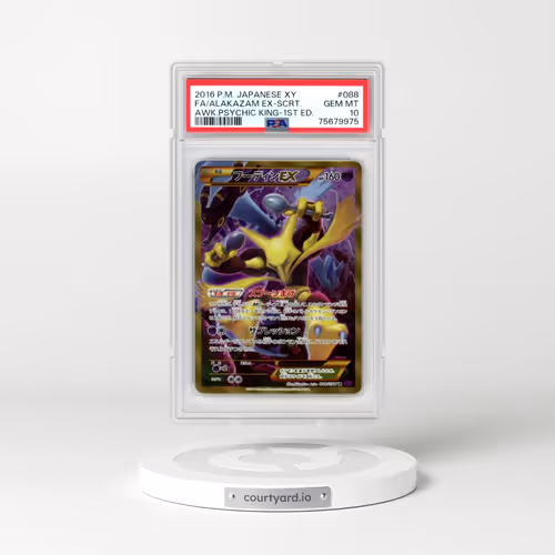 2016 Pokémon XY Awakening Psychic King #088 Alakazam EX-Secret - 1st Edition Full Art (PSA 10 GEM MINT)