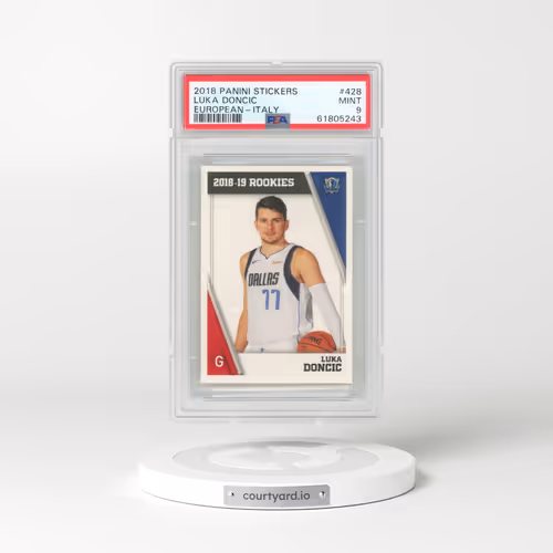 2018 Panini Stickers European #428 Luka Doncic - Italy (PSA 9 MINT)