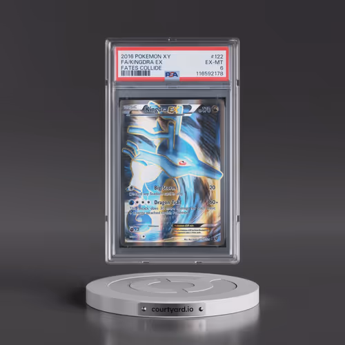 2016 Pokémon XY Fates Collide #122 Kingdra EX - Holo Full Art (PSA 6 EX-MT)