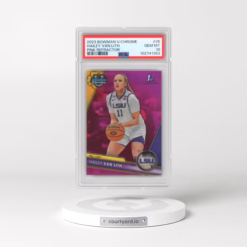 2023 Bowman University Chrome #25 Hailey Van Lith - Pink Refractor (PSA 10 GEM MINT)