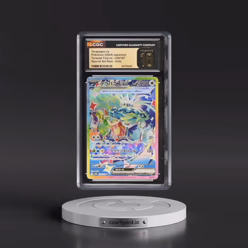 2024 Pokémon Sv8a-Terastal Fest EX #226 Terapagos EX - Holo Special Art Rare (CGC 10 PRISTINE)