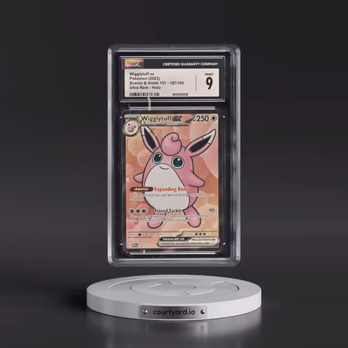 2023 Scarlet & Violet 151 - MEW EN #187/165 Wigglytuff ex - Ultra Rare Holo (CGC 9 MINT)