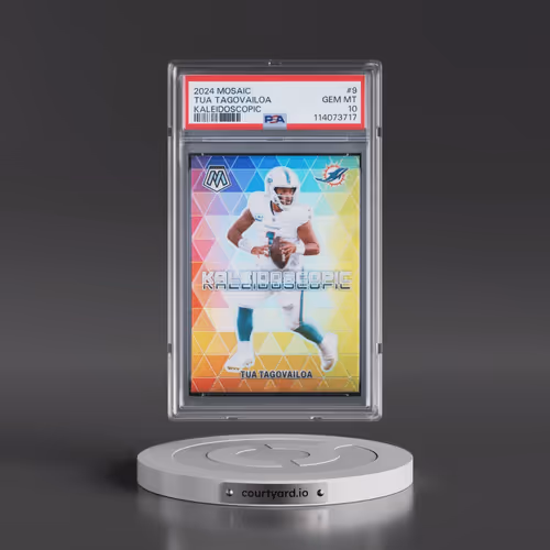 2024 Panini Mosaic Kaleidoscopic #9 Tua Tagovailoa (PSA 10 GEM MINT)