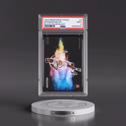 2023 Panini Prizm Draft Picks Black Color Blast #3 Brandon Miller (PSA 9 MINT)