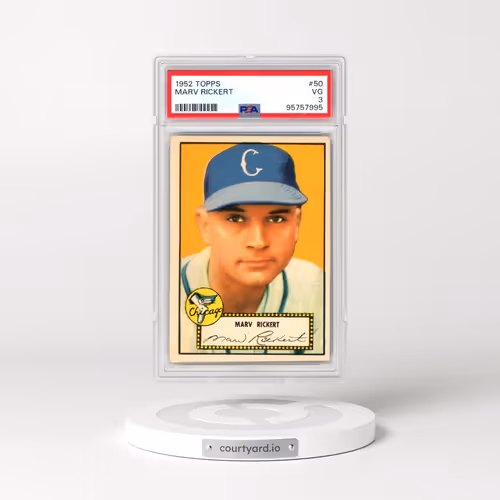 1952 Topps #50 Marv Rickert (PSA 3 VG)
