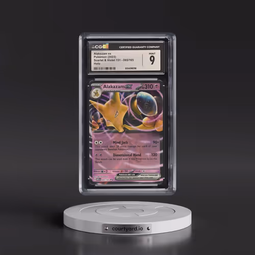 2023 Scarlet & Violet 151 - MEW EN #065/165 Alakazam ex - Holo (CGC 9 MINT)