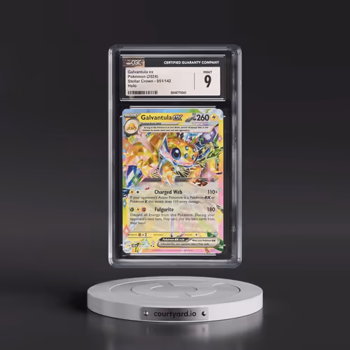 2024 Pokémon Scr EN-Stellar Crown #051 Galvantula EX - Holo (CGC 9 MINT)