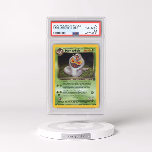 2000 Pokémon Rocket #2 Dark Arbok - Holo (PSA 8.5 NM-MT+)