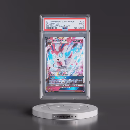 2017 Pokémon Sun & Moon Guardians Rising #92a Sylveon GX - Holo Yellow A Alternate Art (PSA 9 MINT)