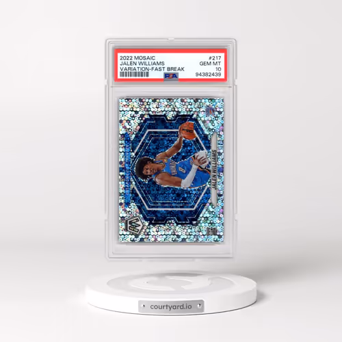 2022 Panini Mosaic #217 Jalen Williams - Variation-Fast Break (PSA 10 GEM MINT)