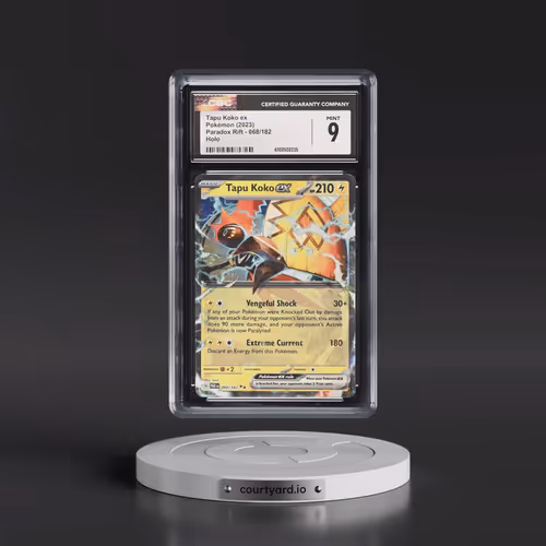 2023 Pokémon Par EN-Paradox Rift #068 Tapu Koko EX - Holo (CGC 9 MINT)