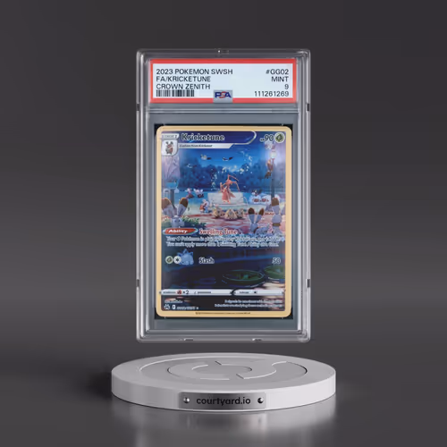 2023 Pokémon Sword and Shield Crown Zenith #GG02 Kricketune - Full Art (PSA 9 MINT)
