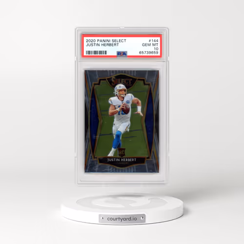 2020 Panini Select #144 Justin Herbert (PSA 10 GEM MINT)