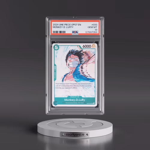 2024 One Piece OP07-500 Years in the Future #033 Monkey D. Luffy (PSA 10 GEM MINT)
