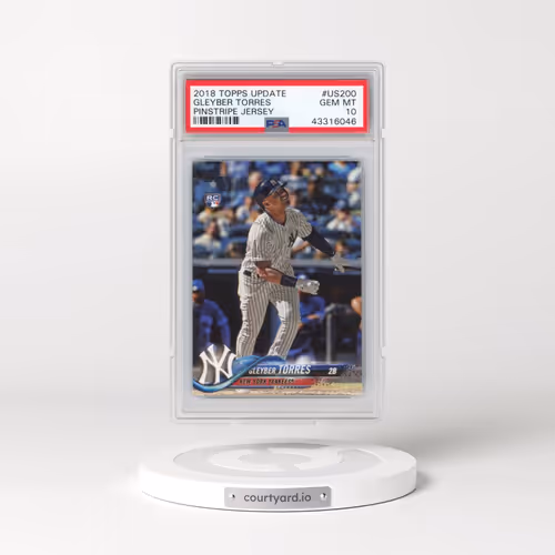 2018 Topps Update #US200 Gleyber Torres - Pinstripe Jersey (PSA 10 GEM MINT)