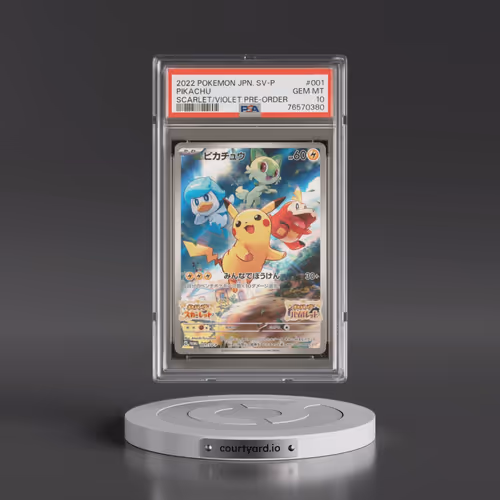 2022 Pokémon SV Promo #001 Pikachu - Scarlet & Violet Pre-Order (PSA 10 GEM MINT)