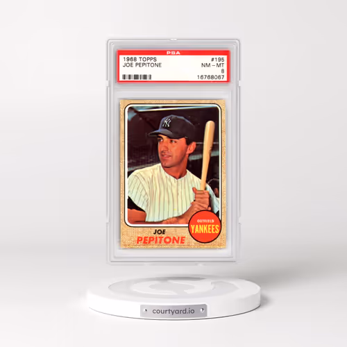 1968 Topps #195 Joe Pepitone (PSA 8 NM-MT)
