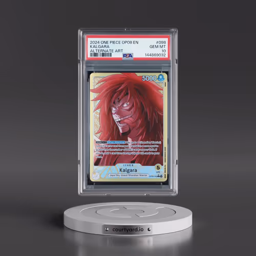 2024 One Piece OP08-Two Legends #098 Kalgara - Alternate Art (PSA 10 GEM MINT)