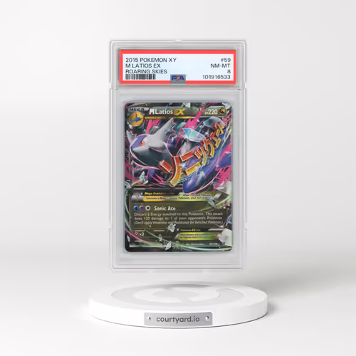 2015 Pokémon XY Roaring Skies #59 M Latios EX - Holo (PSA 8 NM-MT)