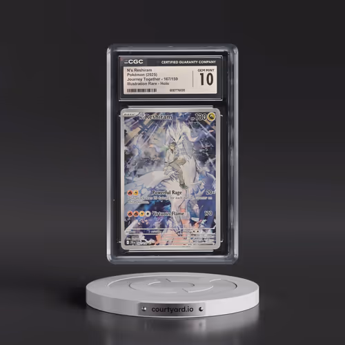 2025 Pokémon Jtg EN-Journey Together #167 N's Reshiram - Illustration Rare (CGC 10 GEM MINT)