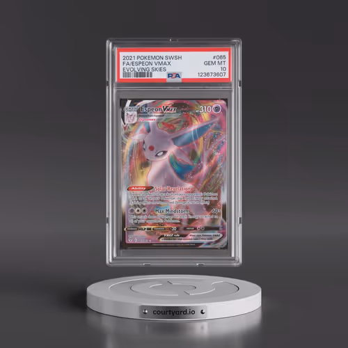 2021 Pokémon Sword & Shield Evolving Skies #065 Espeon Vmax - Full Art (PSA 10 GEM MINT)