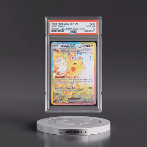 2024 Pokémon Ssp EN-Surging Sparks #238 Pikachu EX - Holo Special Illustration Rare (PSA 10 GEM MINT