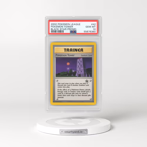 2002 Pokémon League Promo Black Star #42 Pokemon Tower (PSA 10 GEM MINT)