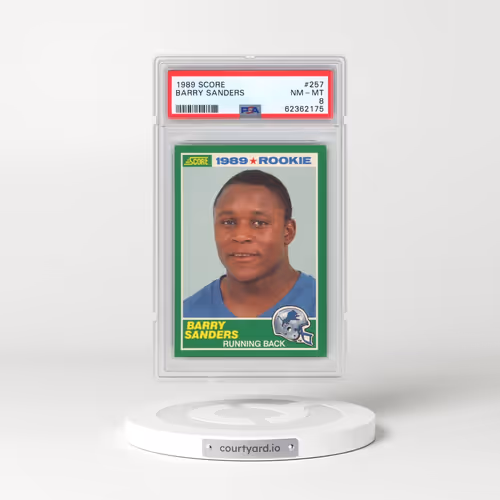 1989 Score #257 Barry Sanders (PSA 8 NM-MT)