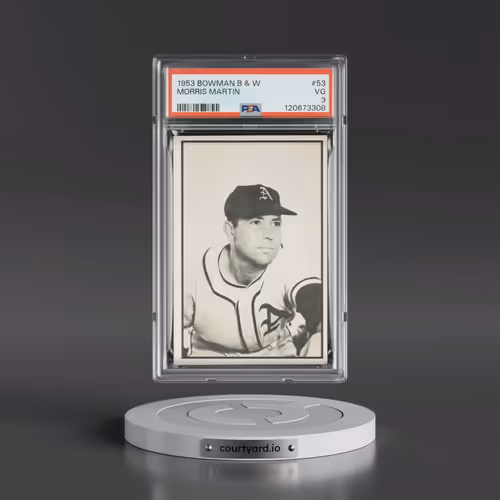 1953 Bowman B & W #53 Morris Martin (PSA 3 VG)