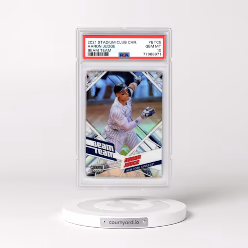 2021 Topps Stadium Club Chrome Beam Team #BTC5 Aaron Judge (PSA 10 GEM MINT)