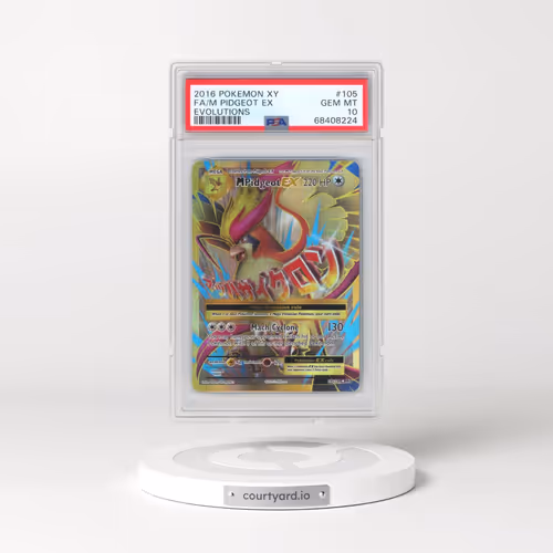 2016 Pokémon XY Evolutions #105 M Pidgeot EX - Holo Full Art (PSA 10 GEM MINT)