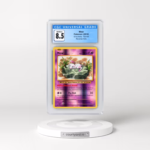 2016 Evolutions #53/108 Mew - Reverse Holo (CGC 8.5 NM-MT+)