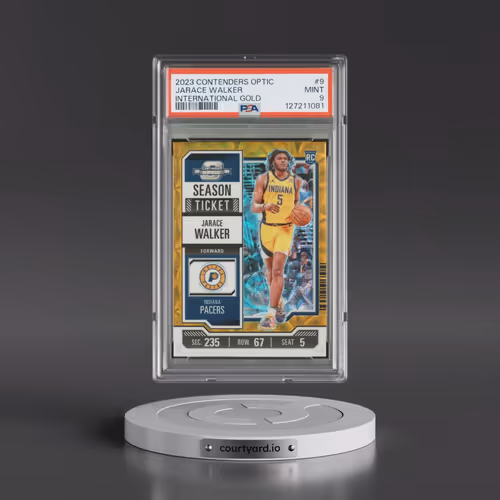 2023 Panini Contenders Optic #9 Jarace Walker - International Gold (PSA 9 MINT)