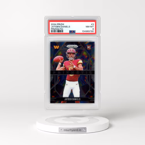 2024 Panini Prizm Prizmatic #3 Jayden Daniels (PSA 8 NM-MT)