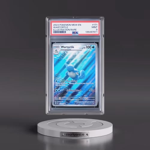 2023 Pokémon Mew EN-151 #171 Wartortle - Illustration Rare (PSA 9 MINT)