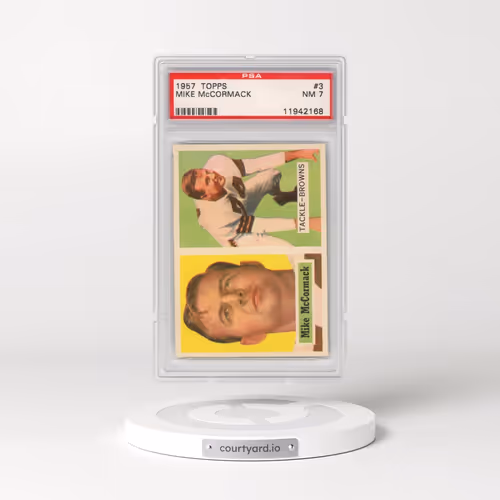 1957 Topps #3 Mike McCormack (PSA 7 NM)