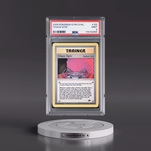 2000 Pokémon Gym Challenge #102 Chaos Gym (PSA 9 MINT)