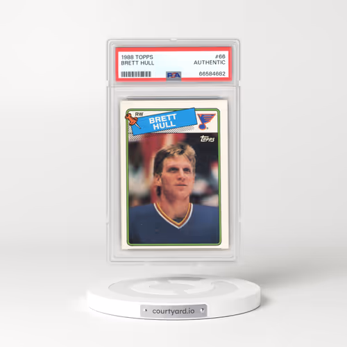 1988 Topps #66 Brett Hull (PSA auth)