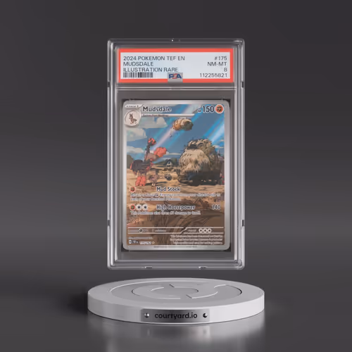 2024 Pokémon Tef EN-Temporal Forces #175 Mudsdale - Illustration Rare (PSA 8 NM-MT)