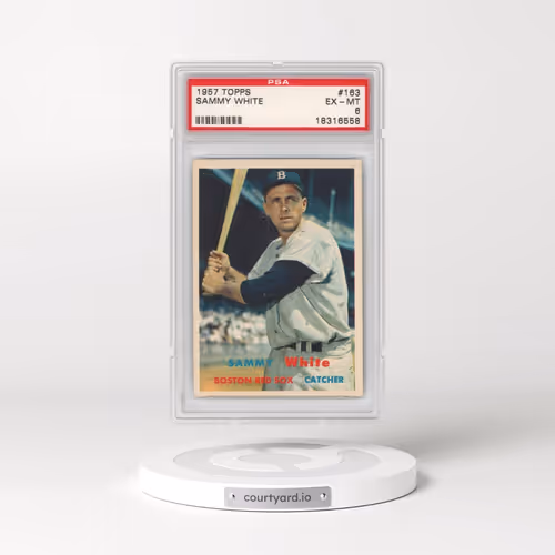 1957 Topps #163 Sammy White (PSA 6 EX-MT)