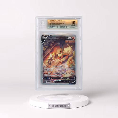 2021 Eevee Heroes #073 Flareon V - Super Rare Holo (BGS 10 PRISTINE)