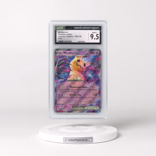 2025 Pokémon Jtg EN-Journey Together #069 Mimikyu EX - Holo (CGC 9.5 MINT+)