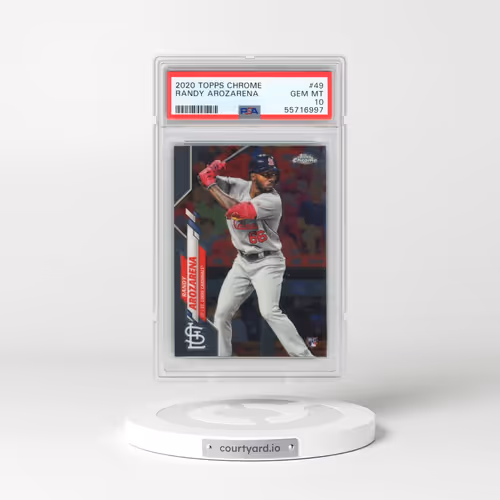 2020 Topps Chrome #49 Randy Arozarena (PSA 10 GEM MINT)