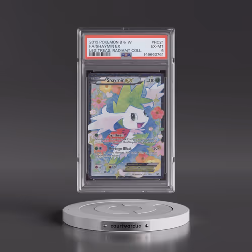 2013 Pokémon Black & White Legendary Treasures Radiant Collection #RC21 Shaymin EX - Holo Full Art (